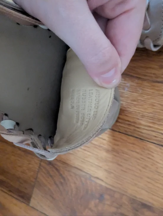 Nisolo Tan Color Block Huarache Sandals - Picture 5 of 5